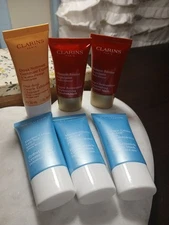 6x CLARINS Super Restorative Replenishing Comfort Mask HydraQuench Cream, Cleans