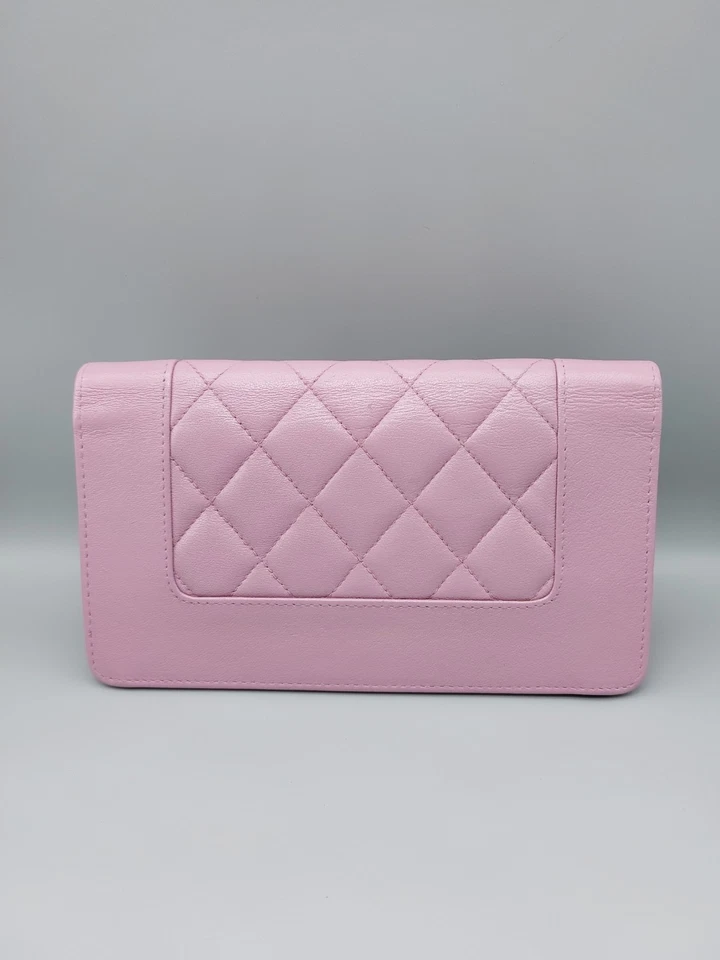 CHANEL CC BOLSO DE MANO/CARTERA DE MODA EN ROSA CON INTERIOR BOURGONDY DEL VENDEDOR DE EE. UU. Foto 4 de 4