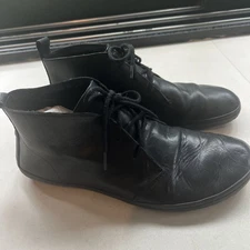 Vivobarefoot Shoes Men 45 EU / US 11.5-12 Black Leather Wild Hide Lace Up Boot