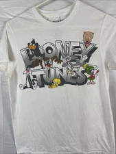 Classic Looney Tunes Graphic Tee T-Shirt. Small Bugs Tweety. Marvin Taz. Daffy.