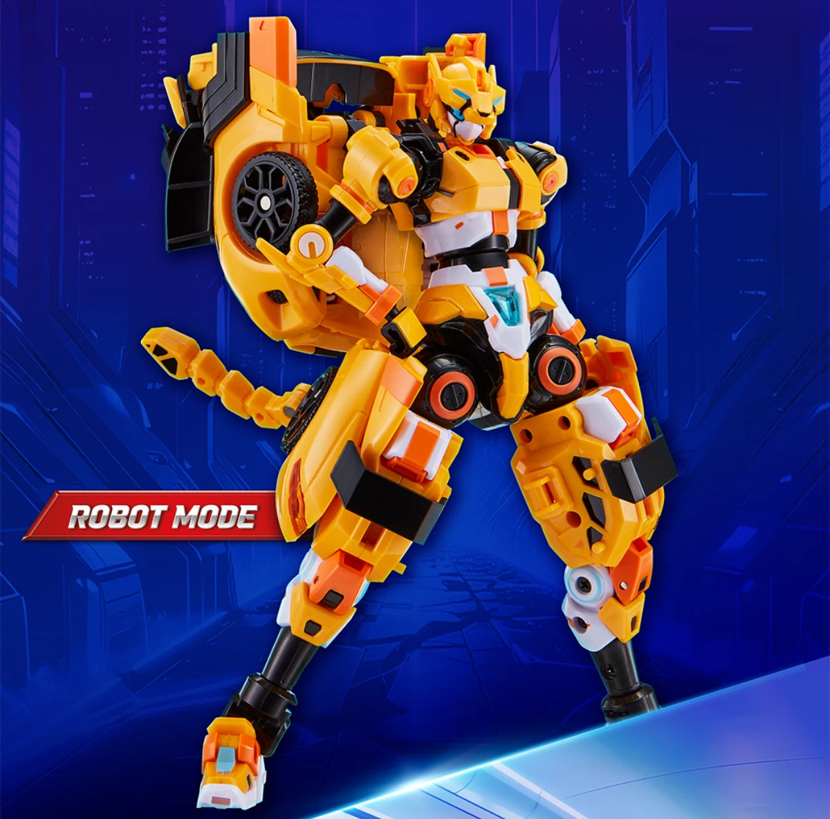 Metal Cardbot W S3 TACHY Cheetah Transformer Robot Car Toy SAMG
