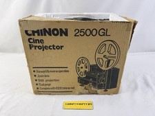 CHINON 2500GL Cine Projector Tested Working Condition W/ Power Cable,Box & Reel