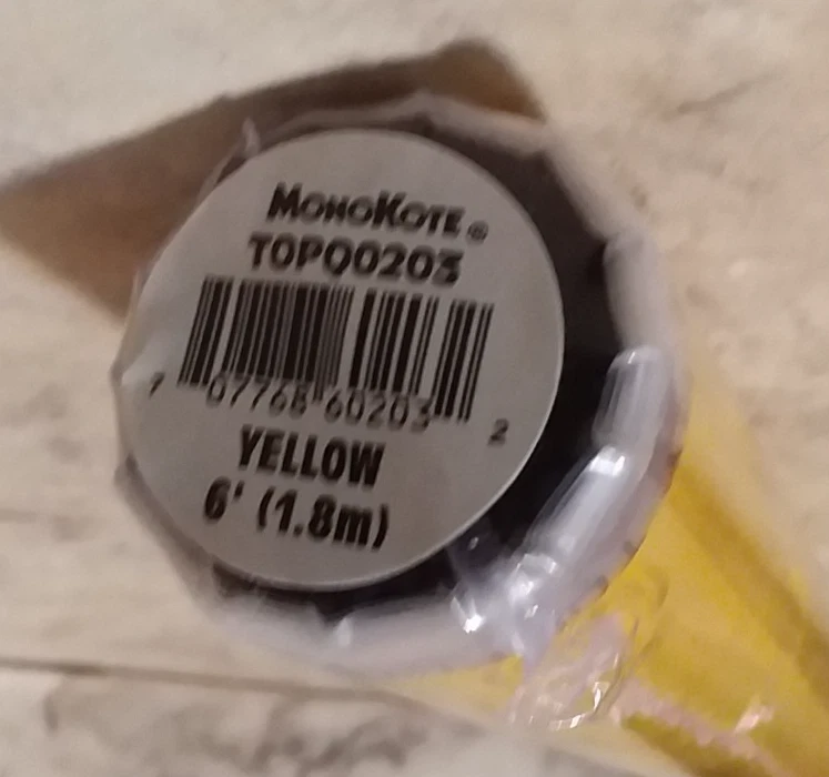 NEW Top Flite MonoKote FLAT FINISH YELLOW Roll 6ft X 26" Plane Kit Covering NIP - Image 4 of 4