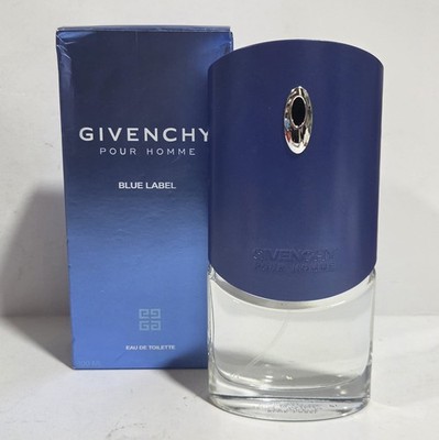 Givenchy Pour Homme Blue Label EDT Spray 3.3 oz New in Imperfect Box 