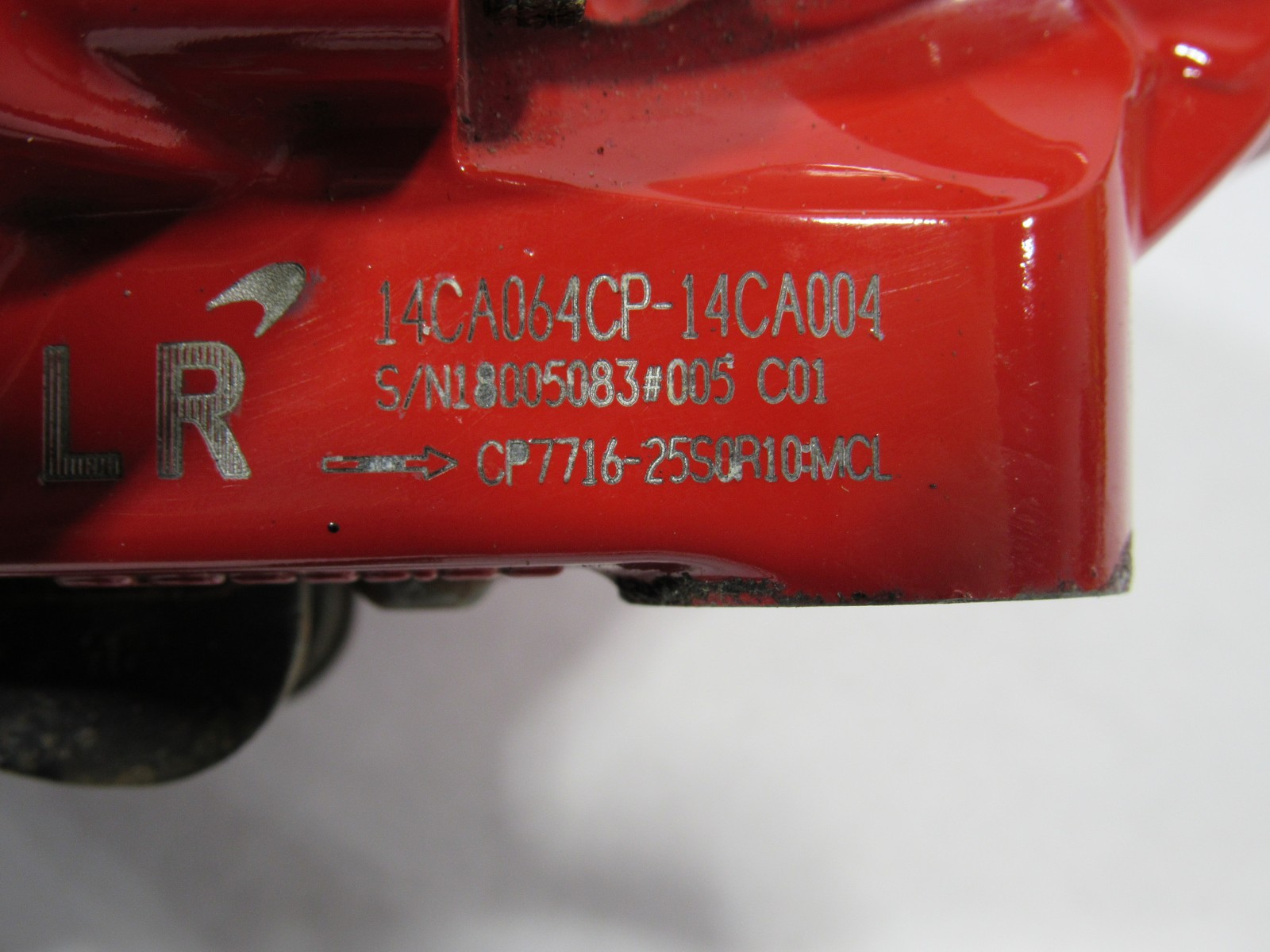 McLaren 720S 720 2018 Rear Left Driver Brake Caliper Red W/ Pads 17 - 20 !:O