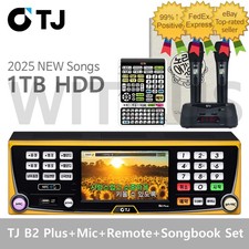TJ Taijin Media B2 Plus Karaoke Machine System 1TB TMW-80 Mic Remote SongBook