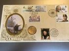 GB STAMPS BENHAM FAUX COIN / MEDALLION FIRST DAY COVER HENRY VII ANGEL TYPE 1