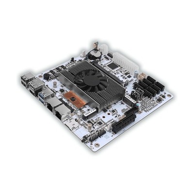 Mini-ITX Motherboard with Quad-Core 8-Thread Low Power CPU, Dual