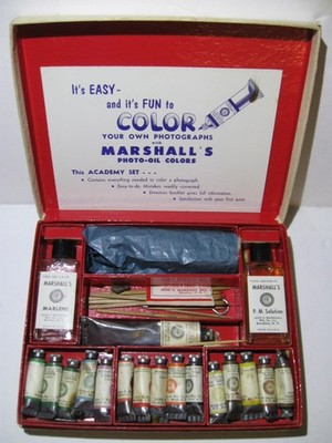 Vintage Marshall's Transparent Photo-Oil Colors Academy Set John G Marshall USA
