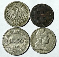 Old Mixed Foreign Coin Lot Germany, Austria, etc