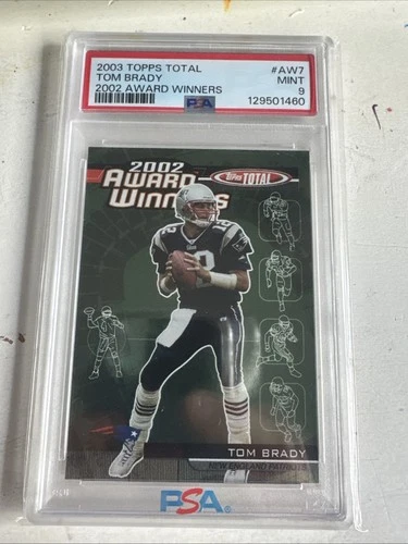 2003 Topps Total - Award Winners Tom Brady #AW7 PSA 9