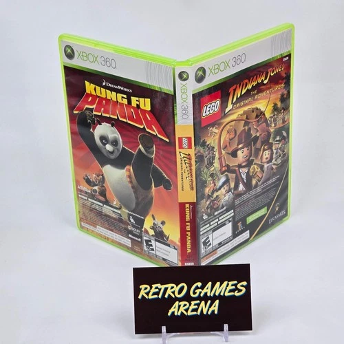 LEGO Indiana Jones & Kung Fu Panda Combo (Xbox 360) CIB COMPLETE