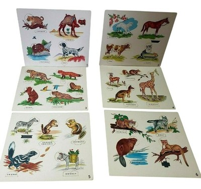 Warren Built Rite Puzzle Mix & Match 'Em Animal Fun 826 NO BOX Vintage