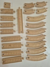 Thomas  Friends Wooden Railway Clickity Clack Tracks: Lot of 21