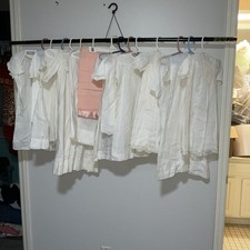 VTG VINTAGE 1950s-1960s BABY INFANT NIGHT GOWNS DRESSES  BONNET LOT