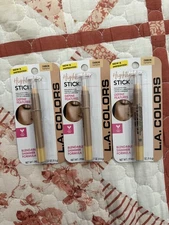 3-Pack LA Colors Contour Highlighter Stick C68636 For A Shimmer Look  