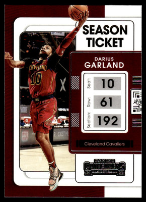 Darius Garland #76 2021-22 Panini Contenders Ticket Cleveland Cavaliers