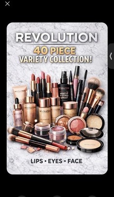 Revolution Beauty 40 Piece Variety Collection makeup set. RETAIL $480