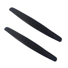 2Pcs Universal Car Bumper Guard Strips, Front Rear Corner Protector 2PCS Black
