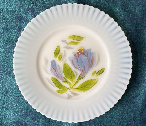 Rare set of 6 Monax Petalware handpainted plates, Macbeth-Evans, Spring Tulips - 第 4/10 張圖片