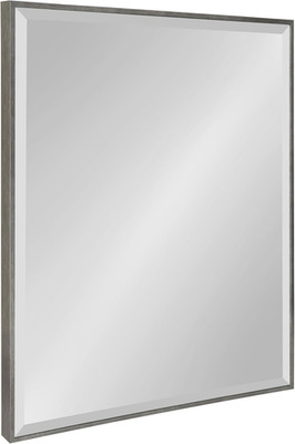 Rhodes Large Framed Decorative Rectangle Wall Mirror, 23'' X 29'', Dark Silver, Sl