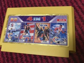 Famiclone Contra 4in1 rare cartridge 60pin dendy FC Famicom Pegasus