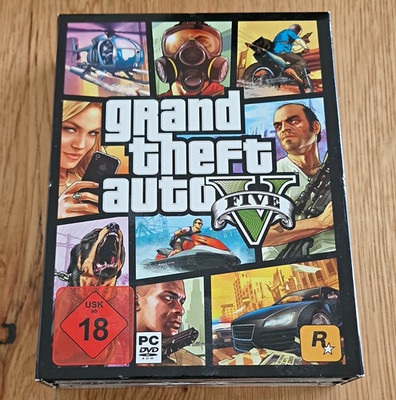 Grand Theft Auto V PC DVD-ROM 7-Disc USK 18 Mit Karte