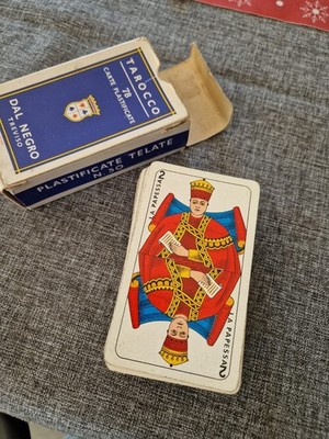 Altes Deck mit 78 piemontesischen Tarotkarten Dal Negro Treviso TAROTS TAROTKARTEN