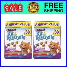  Bag of 2 Purina Kit  Kaboodle Original, Indoor Dry Cat Food, Chicken, 30 lb