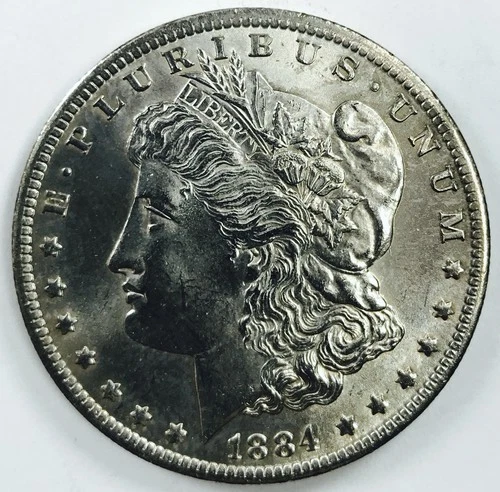 1884 O MORGAN DOLLAR! GEM BU+++! GORGEOUS LUSTER! AMAZING PIECE! WOW! NR #P1424