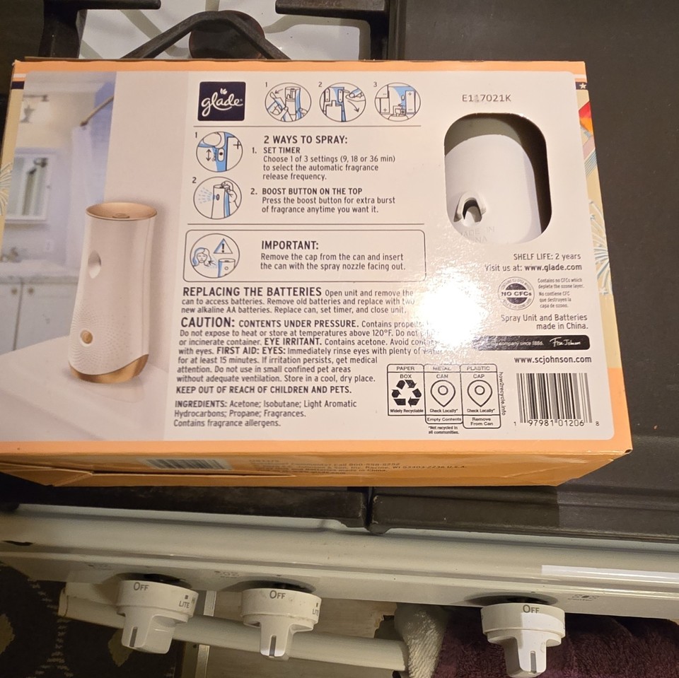 Glade Summer Pops Automatic Spray Unit + 3 Refills Limited Edition, 4 ...