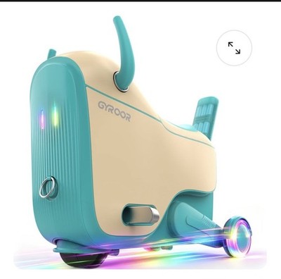 Gyroor GNU Kids Electric Ride-On Suitcase Ride-On Car Luggage, Ages 4-9