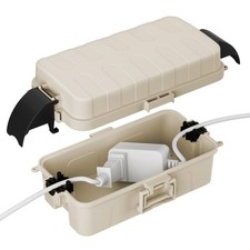 IP55 Outdoor Electrical Box Waterproof with Detachable Awning Covers, 8.3 x 4...