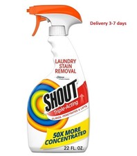 Shout Active Enzyme Laundry Stain Remover Spray for Clothes, Triple-Acting Formu
