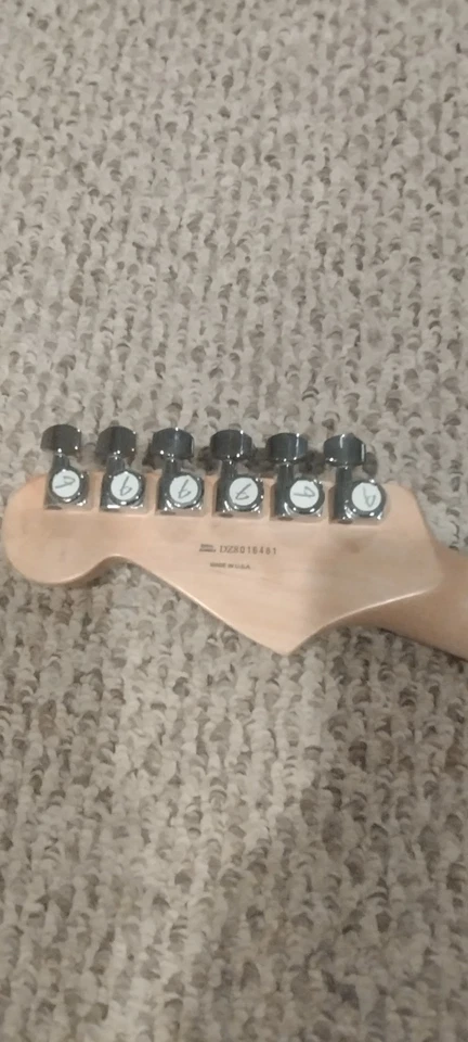 2008 Fender American Strat Stratocaster Deluxe Rosewood Neck Locking Tuners VG - Image 3 of 4