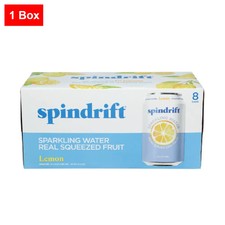 Spindrift Sparkling Water  Real Squeezed Lemon 8 Cans 12 fl oz - 1 Box