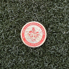 Custom 'Texas Longhorns' Golf Ball Marker Hand-Hammered and Engraved