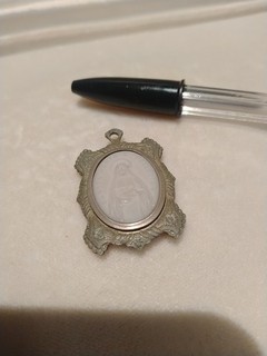 SANCTA MARIA E. PELLETIER EX INDUMENTIS ANTIQUE SILVER SPLENDID