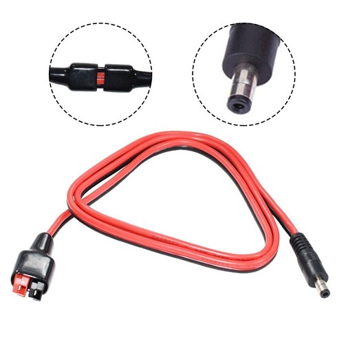 14AWG Wire Solar Adapter Cable 1m Cable 5.5x2.1mm DC 12-24V PVC Waterproof New - Photo 4/21