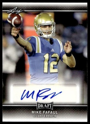 2017 Leaf Draft #A-MF1 Mike Fafaul Autographs UCLA Bruins