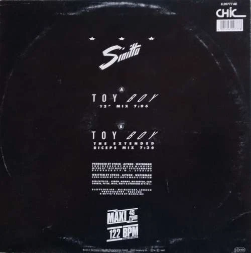 Sinitta - Toy Boy 12" Maxi Vinyl Electronic 185764 - Bild 2 von 4