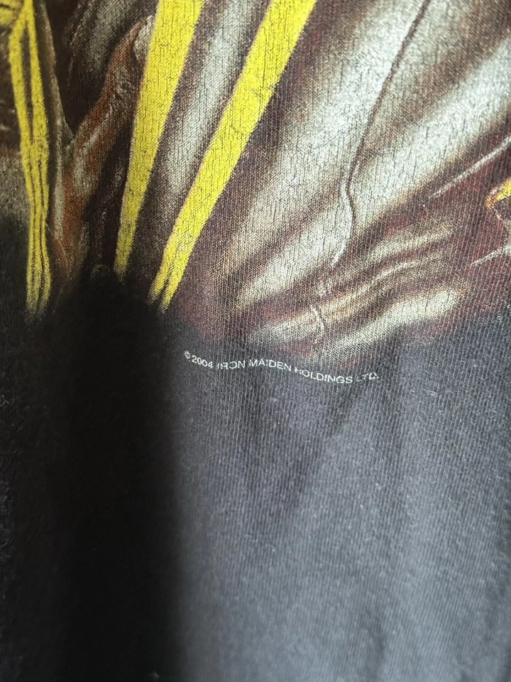 Camiseta vintage 2003 Iron Maiden Killers Music Band Tour negra 3XL XXL mercancía de colección Foto 3 de 4