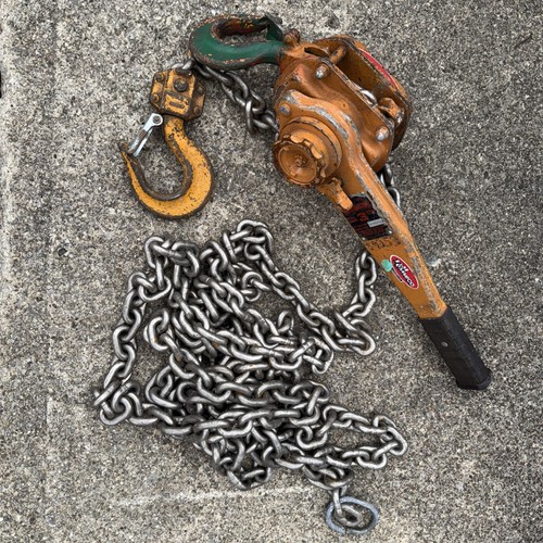 Harrington LB030-20  lever hoist 3 ton 20’ chain Puller, Come A Long