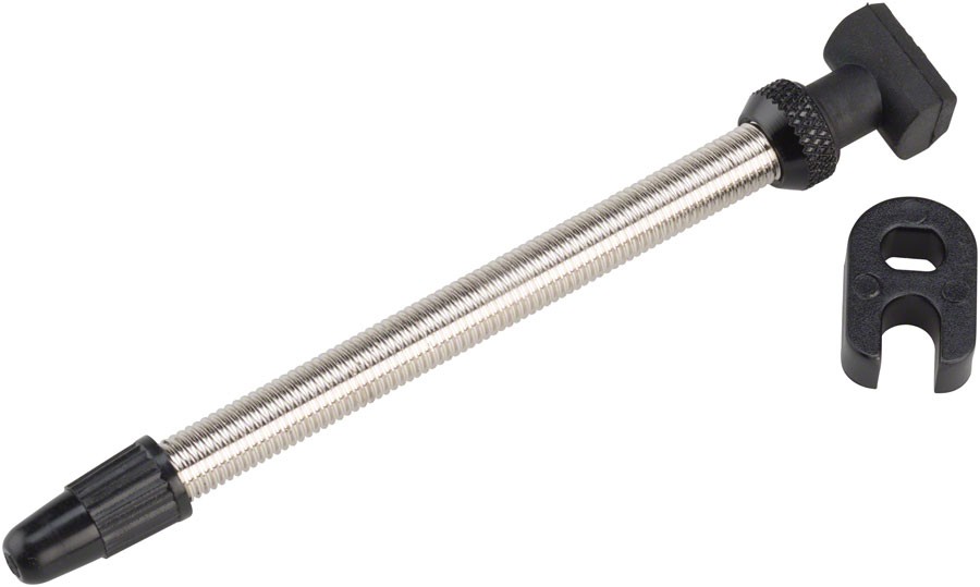 Латунный бескамерный дорожный клапан DT Swiss диаметром 73 мм - Presta Съемный сердечник серебристый 5590₽