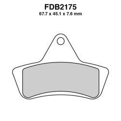 Ferodo FDB2175SG Beläge für ARCTIC CAT /Bear Cat 2x4/4X4 450 96-00 und andere Mo