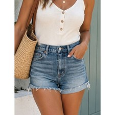 Citizens of Humanity Rocket High Rise Skinny Cutoff Denim Shorts Women  s 25