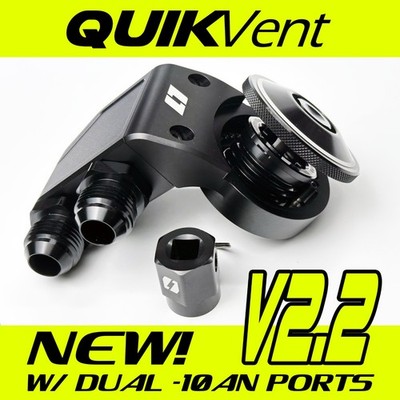 Level 7 Performance QuikVent  Oil Cap Breather Can RSX Si 10AN  QUICK VENT