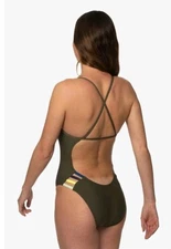 Jolyn Julian 2 One Piece Swimsuit Army Green Size 24 Pre-owned 