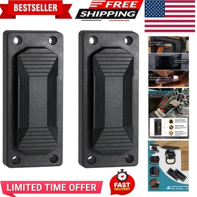 2 Pcs Magnetic Gun Holder Mount For Car Magnet Desk Concealed Pistol Holster USA