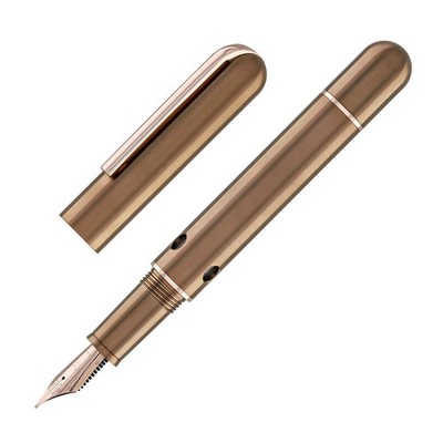 Nahvalur Nautilus Fountain Pen in Toffee Ti - Medium Point - NEW in Box